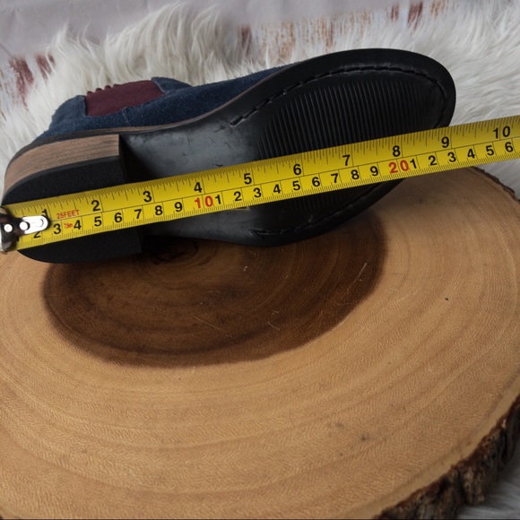 AMEN Heart and Sole Blue Suede Ankle Boots Women Size 4 - Picture 11 of 14